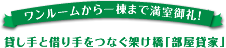 ワンルームから一棟まで満室御礼!!貸し手と借り手をつなぐ架け橋「部屋貸家」